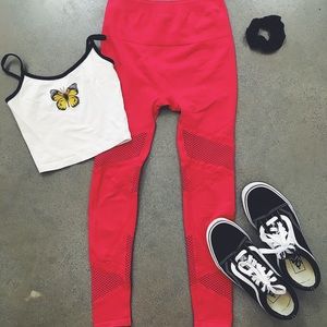 Fabletics Leggings Red!!